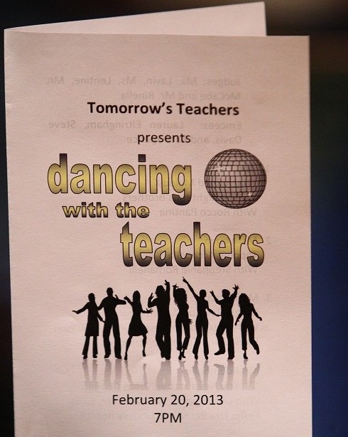 The show programme for Dancing with the Teachers, which took place on the night of February 20th.