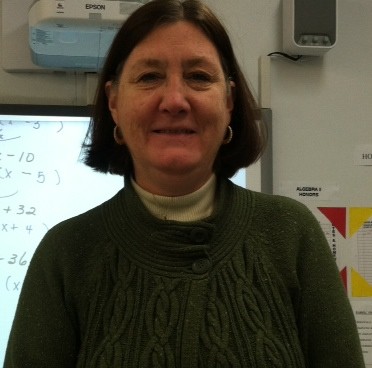 Mrs. Baratta in her favorite place--her classroom! Photo courtesy of Caroline Hsu.