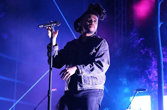The Weeknd performs live in New York City on June 2, 2015, only a few months before the release of his latest album, Beauty Behind the Madness. 