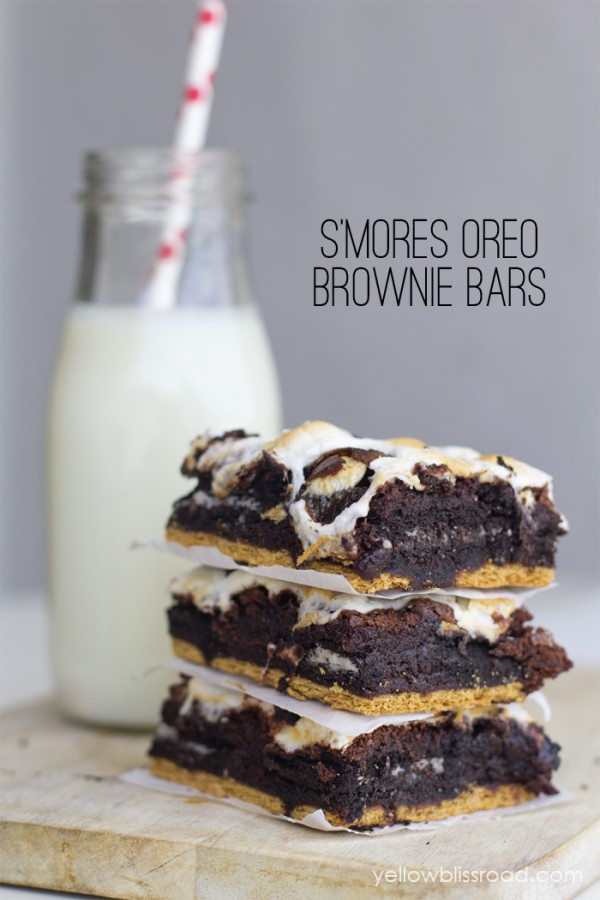 Deliciously Mouthwatering Smores Oreo Brownies